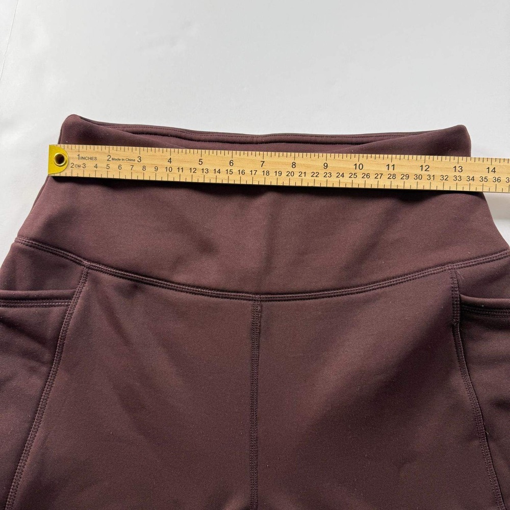 Avalanche Outdoor Supply Co Womens Medium Burgundy High Waist Pocket Leggings - Picture 8 of 14